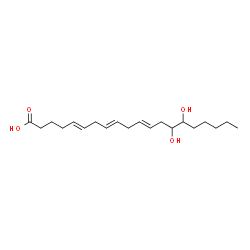 (5E,8E,11E)-14,15-dihydroxyicosa-5,8,11-trienoic acid Structure