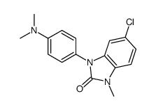 5-chloro-3-[4-(dimethylamino)phenyl]-1-methylbenzimidazol-2-one Structure