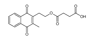 2-(3-methyl-1,4-naphthoquinon-2-yl)ethyl hydrogen succinate Structure