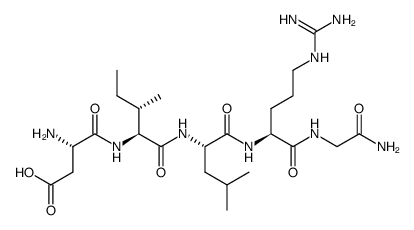 H-Asp-Ile-Leu-Arg-Gly-NH2结构式