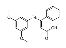 3-(3,5-dimethoxyphenyl)tellanyl-3-phenylprop-2-enoic acid Structure