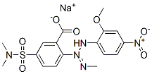 sodium 5-[(dimethylamino)sulphonyl]-2-[3-(2-methoxy-4-nitrophenyl)-1-methyltriazen-2-yl]benzoate结构式