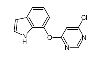 7-(6-Chloropyrimidin-4-yloxy)-1H-indole Structure