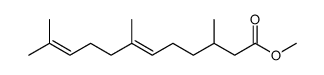 6,10-Dodecadienoic acid, 3,7,11-trimethyl-, methyl ester Structure