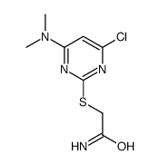 2-[4-chloro-6-(dimethylamino)pyrimidin-2-yl]sulfanylacetamide Structure