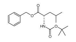 L-Leucine, N-[(1,1-dimethylethoxy)carbonyl]-, phenylmethyl ester Structure