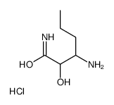 3-Amino-2-hydroxyhexanamide hydrochloride (1:1)结构式