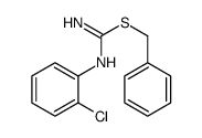 benzyl N'-(2-chlorophenyl)carbamimidothioate结构式