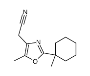 4-Cyanomethyl-5-methyl-2-(1-methylcyclohexyl)oxazole Structure