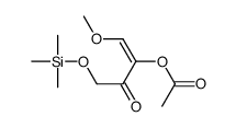 (1-methoxy-3-oxo-4-trimethylsilyloxybut-1-en-2-yl) acetate Structure