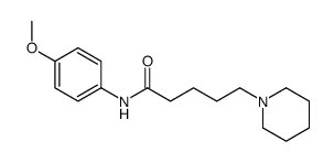 N-(4-methoxyphenyl)-5-piperidin-1-ylpentanamide Structure