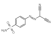 Benzenesulfonamide, p-((dicyanomethyl)azo)- structure