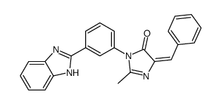 (5Z)-3-[3-(1H-benzimidazol-2-yl)phenyl]-5-benzylidene-2-methylimidazol-4-one Structure