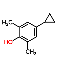 4-Cyclopropyl-2,6-dimethylphenol Structure