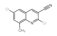 2,6-Dichloro-8-methylquinoline-3-carbonitrile structure