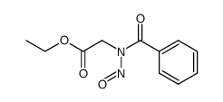 N-benzoyl-N-nitroso-glycine ethyl ester结构式