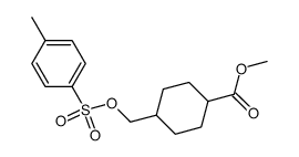 4-(toluene-4-sulfonyloxymethyl)-cyclohexane carboxylic acid methyl ester Structure