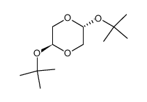 trans-2,5-di(tert-butoxy)-1,4-dioxane结构式