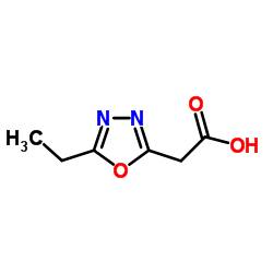 (5-Ethyl-1,3,4-oxadiazol-2-yl)acetic acid Structure