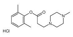 (2,6-dimethylphenyl) 3-(4-methylpiperazin-1-yl)propanoate,hydrochloride结构式