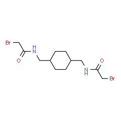 N,N'-[(1,4-Cyclohexylene)bis(methylene)]bis(2-bromoacetamide) Structure