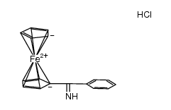 phenyl ferrocenyl ketimine hydrochloride结构式