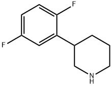 3-(2,5-difluorophenyl)piperidine结构式