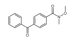 4-benzoyl-N-methoxy-N-methylbenzamide结构式