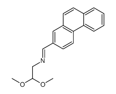 N-(2,2-dimethoxyethyl)-1-phenanthren-2-ylmethanimine结构式