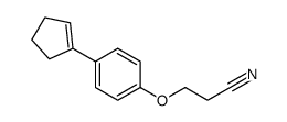 3-[4-(cyclopenten-1-yl)phenoxy]propanenitrile Structure