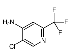 5-chloro-2-(trifluoromethyl)pyridin-4-amine结构式