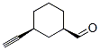 Cyclohexanecarboxaldehyde, 3-ethynyl-, cis- (9CI) structure