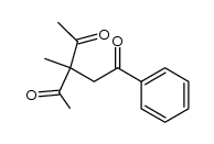 3-acetyl-3-methyl-1-phenylpentane-1,4-dione结构式