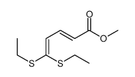 methyl 5,5-bis(ethylsulfanyl)penta-2,4-dienoate Structure