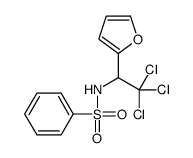 N-[2,2,2-trichloro-1-(furan-2-yl)ethyl]benzenesulfonamide Structure