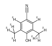 2,6-d2-4-hydroxy-3,5-bis(methyl-d3)benzonitrile结构式