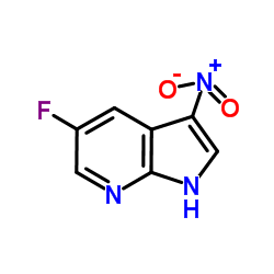 5-Fluoro-3-nitro-7-azaindole structure