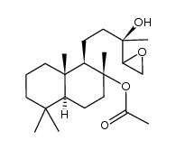 8-(acetyloxy)-14,15-epoxylabdan-13-ol结构式