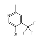 5-Bromo-2-methyl-4-(trifluoromethyl)pyridine结构式