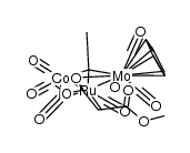 (μ3-MeC)RuCoMoCp(CO)7(OC(OMe)CH2CH(COOMe)) Structure