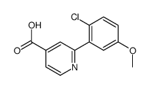 2-(2-chloro-5-methoxyphenyl)pyridine-4-carboxylic acid Structure