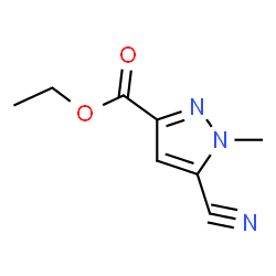 5-CYANO-1-METHYL-1H-PYRAZOLE-3-CARBOXYLICACIDETHYLESTER结构式