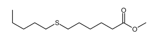 methyl 6-pentylsulfanylhexanoate Structure