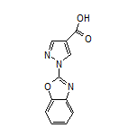 1-(苯并[d]噁唑-2-基)-1H-吡唑-4-甲酸结构式