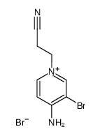 4-amino-3-bromo-1-(2-cyanoethyl)pyridin-1-ium bromide Structure