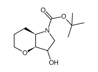 Rel-(3aS,7aR)-tert-butyl 3-hydroxyhexahydropyrano[3,2-b]pyrrole-1(2H)-carboxylate结构式