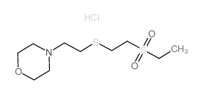 4-[2-(2-ethylsulfonylethylsulfanyl)ethyl]morpholine structure