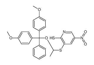 4,4'-dimethoxytrityloxy-S-(2-thio-5-nitropyridyl)-2-mercaptoethane结构式