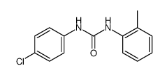 N-(4-chloro-phenyl)-N'-o-tolyl-urea Structure