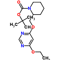 2-(6-Ethoxy-pyrimidin-4-yloxyMethyl)-piperidine-1-carboxylic acid tert-butyl ester structure